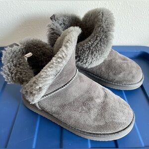 Fireside by Dearfoams Women's Perth Shearling Foldover Boot Size 6